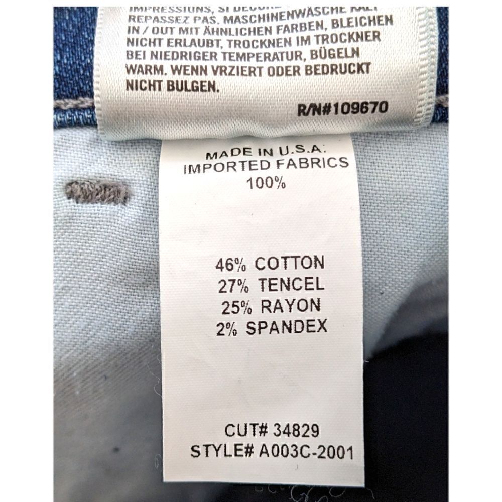 AGoldE Women's Sophie Mid Rise Skinny Jeans Distressed Size 28 - Picture 15 of 15